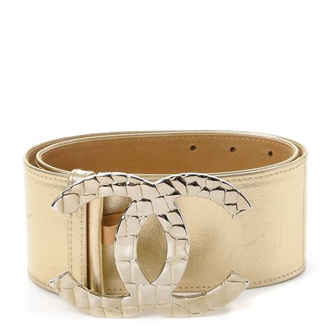 chanel belt gold buckle